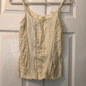 Free people vintage think lace tank top